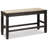 Tyler Creek Counter Height Dining Table and 4 Barstools and Bench