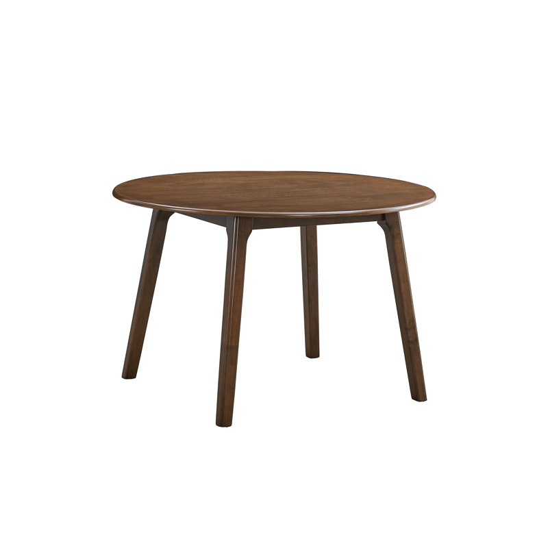 ACME Keiki Round Dining Table, Walnut Finish