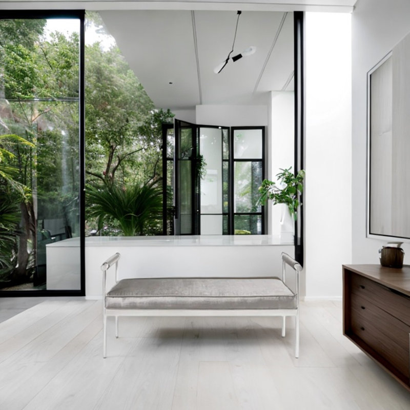 Banc en velours Reslier