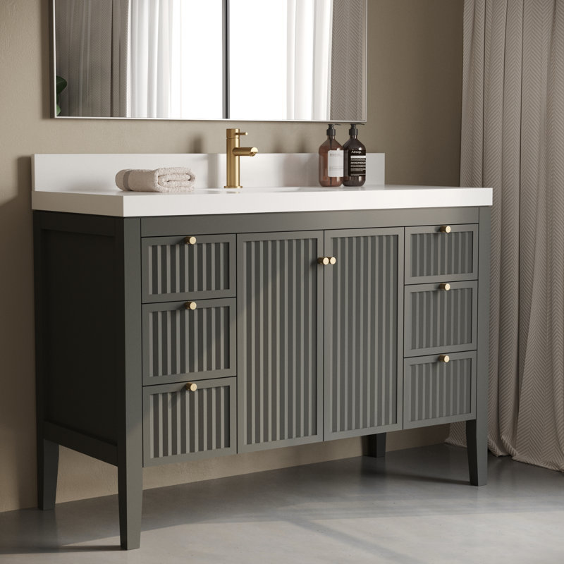 Davos 48in Single Vanity, Gray