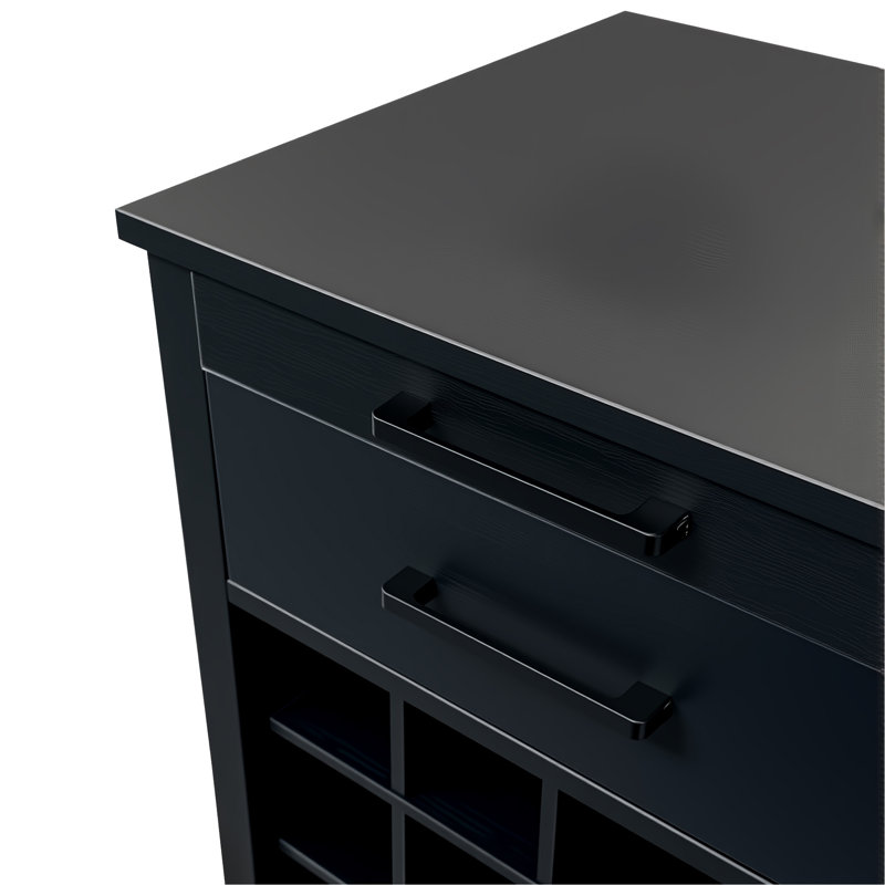 Armoire de bar à vin 24 pièces modulaire de couleur noire