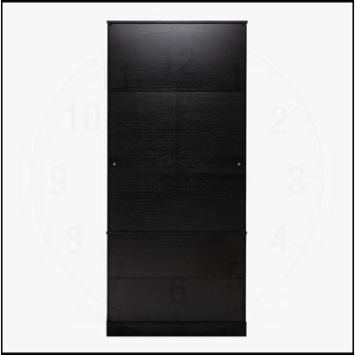 Armoire de cuisine 72 pouces à cannelures modernes avec grands tiroirs et porte-épices à 8 portes, organisateur de rangement autoportant pour la maison et le bureau, noir