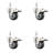 316SS Thermoplastic Rubber Swivel Stem Caster Set Lock Brake SCC