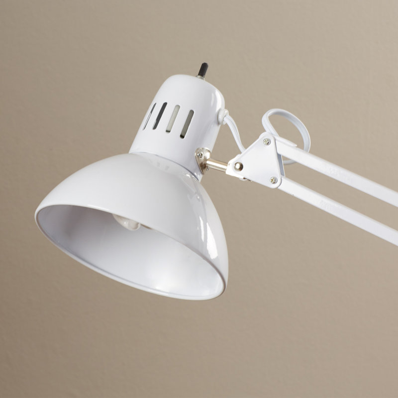 Hudspeth 36" LED Desk Lamp with Clamp Base, White