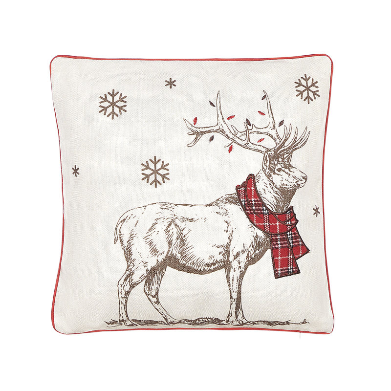 Castiel Square Cushion, Red
