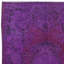 Tapis contemporain en laine de 5 pi x 8,3 pi de couleur mauve noué à la main en Turquie