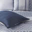 Ensemble d'édredon en jacquard 7 pièces grand bleu marine-131588281-131588279