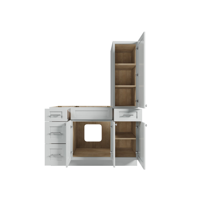 Ensemble de meuble-lavabo simple 51 po Disar, Gris