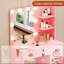 Bureau de maquillage avec lumière et miroir-223940692