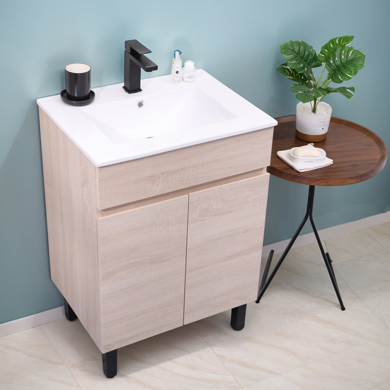 Meuble-lavabo simple 24 po gris