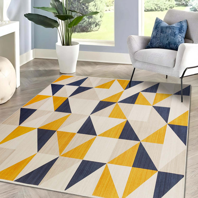 Armilla Abstract Machine Printed Area Rug, Rectangle 40 x 60 cm