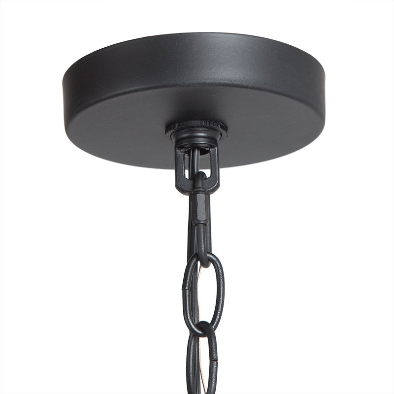 Lustre 5 lumières façon bougie Holk, Noir mat