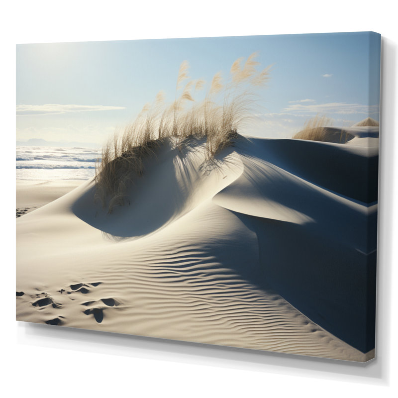«Beach Grass Sunkissed Sands II», reproduction sur toile encadrée, H 30 po x l 40 po x P 1,5 po, Toile tendue