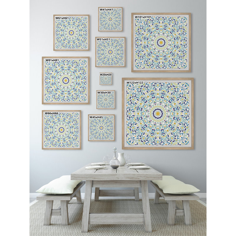 Leaf Circle - Single Picture Frame Painting, 30cm H x 30cm W x 3.81cm D
