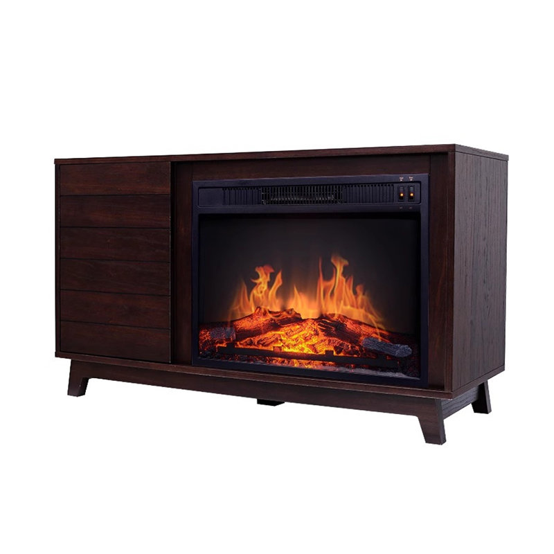 American-style Decorative Electric Fireplace with Simulated Flames