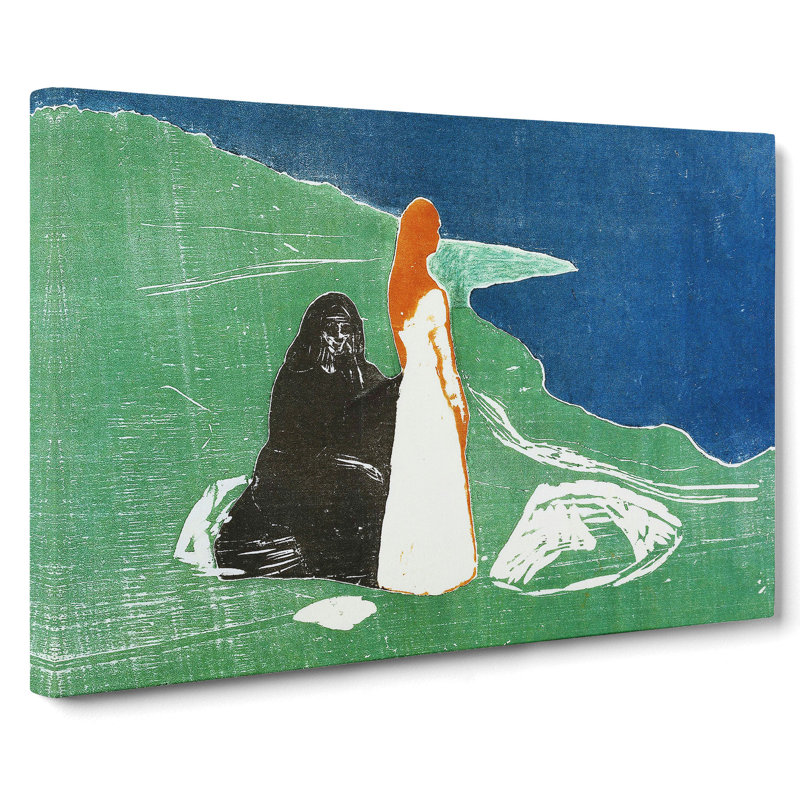 Two Women On The Shore Vol.2 by Edvard Munch - Wrapped Canvas, 50cm H x 76cm W x 3cm D