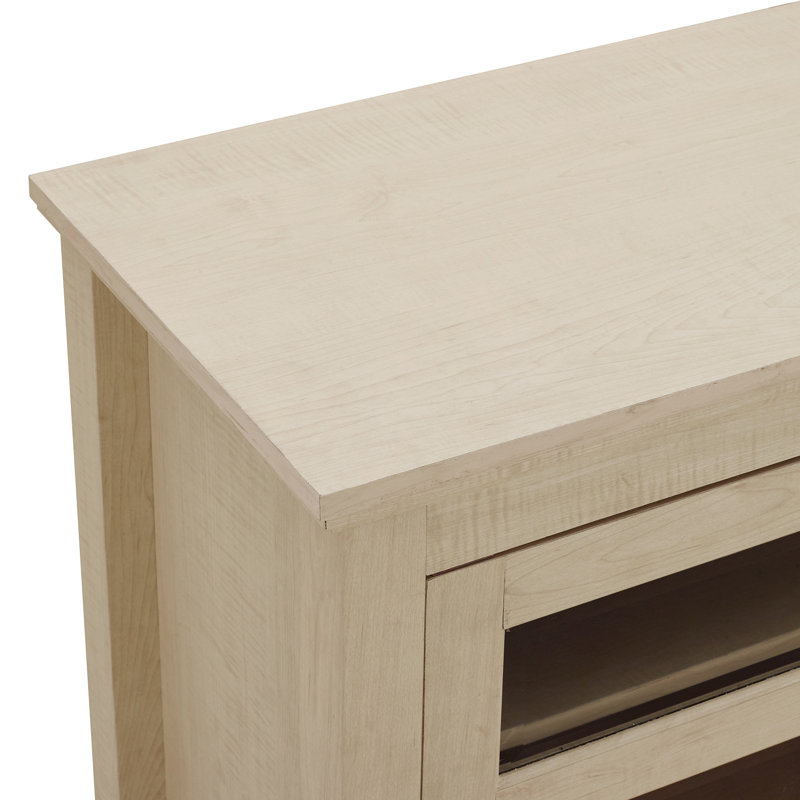 Acantha Unfinished TV Stand for TVs up to 50", Light Maple