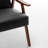 Accent Chair with Upholstery and Solid Wood Frame, Classic Mid-Century Modern Living Room Furniture for Extra Seating-2103972763