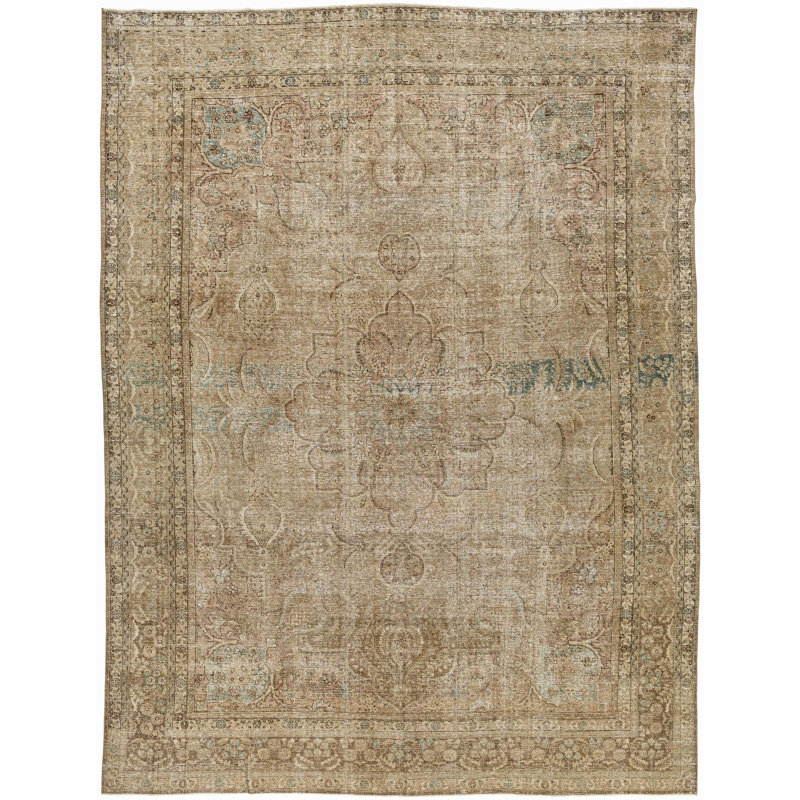 Antique One Of A Kind One-of-a-Kind 10'2" X 13'6" Hand Knotted Area Rug