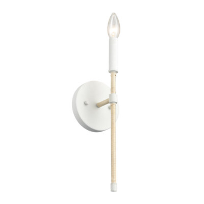 Applique murale 1 lumière Breezeway 14,25 po de hauteur - corail blanc
