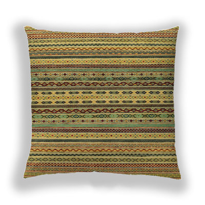 Striped Reversible Throw Pillow