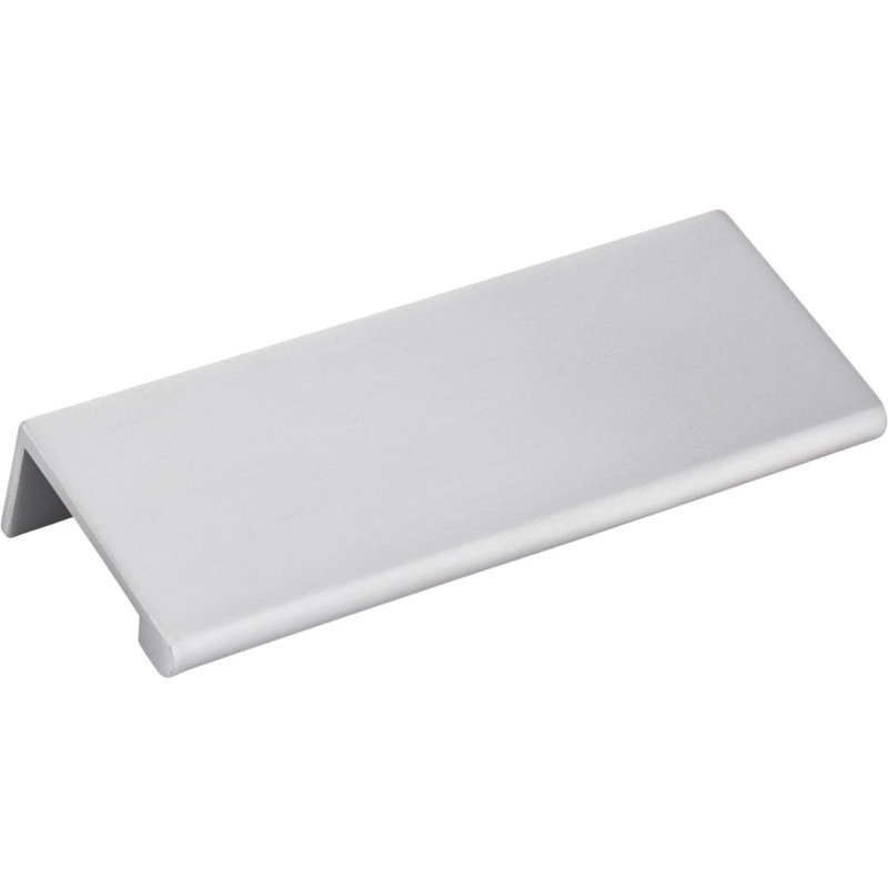 Edgefield 3" Center to Center Finger Pull, Brushed Chrome