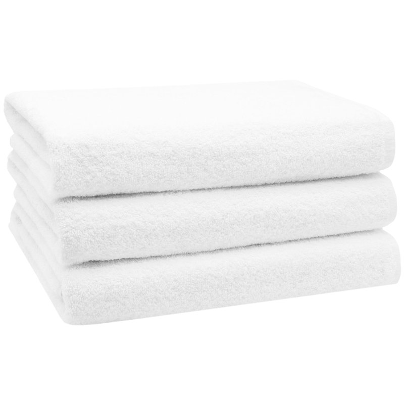 Midweight Bath Towel, White