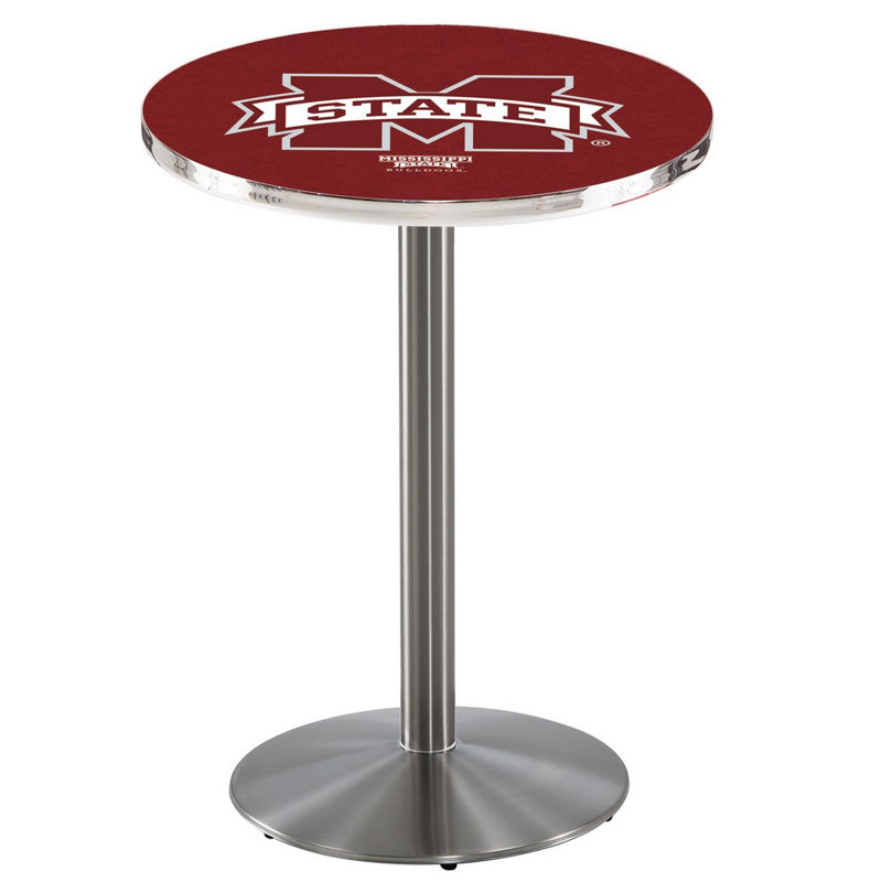 Table bistro NCAA, Acier inoxydable, Mississippi State University