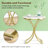 Sofa Side Table,Chic Round End Table,Narrow Coffee Table