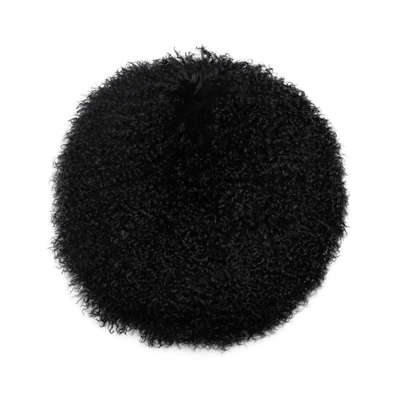  Housse et insert de coussin rond Fundy, Noir, noir, noir, noir