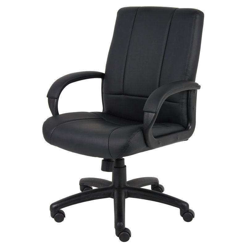 Black High Back Ergonomic Leather Executive Swivel Chair