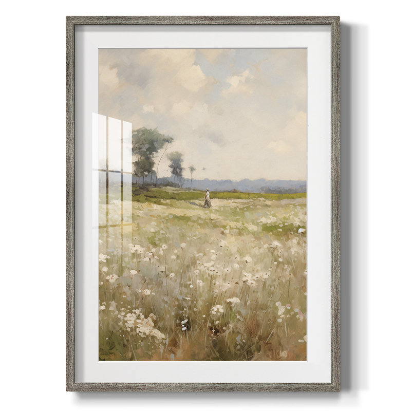 Paysage rétro - impression encadrée