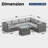 6-piece Modern Patio Sectional Sofa Set With Fire Pit Table, Wicker Conversation Set For Backyard & Garden-607123190-607123187