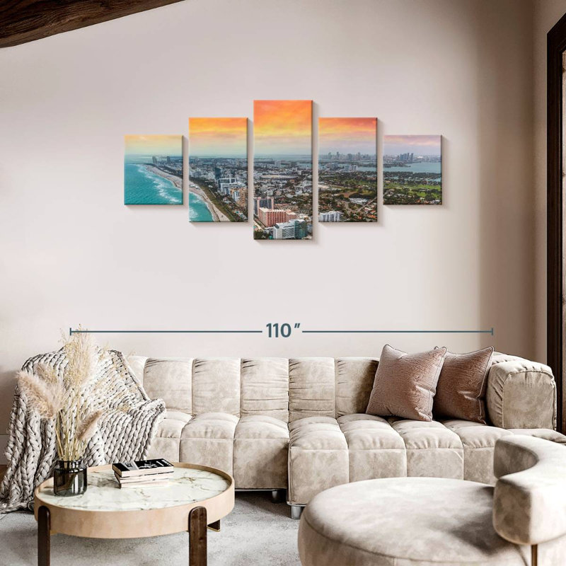 Urban South Beach, 36" H x 80" W