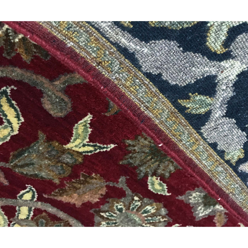 Suruchi Wool Oriental Area Rug in Red/Black, Rectangle 8'1" x 9'10"