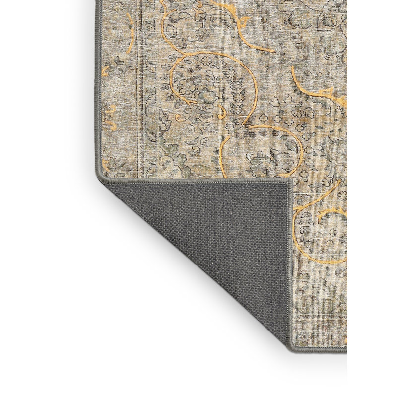 Tapis gris/beige traditionnel Carnmore, Rectangle 2 pi x 4 pi