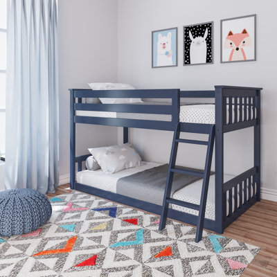 Aileana Twin Over Twin Solid Wood Bunk Bed by Lark Manor™