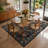 Goldene Boho Bird Area Rug Washable Rugs for Living Room, Large Floral Bedroom Carpet Low-Pile-2061229851