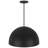 24-inch diameter integrated LED black pendant light