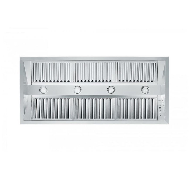 46" 700 CFM Ducted Insert Range Hood in Brushed 304 Stainless Steel