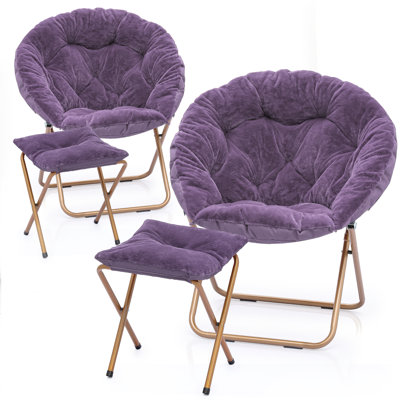 Chaises confortables avec repose-pieds et repose-pieds Papasan