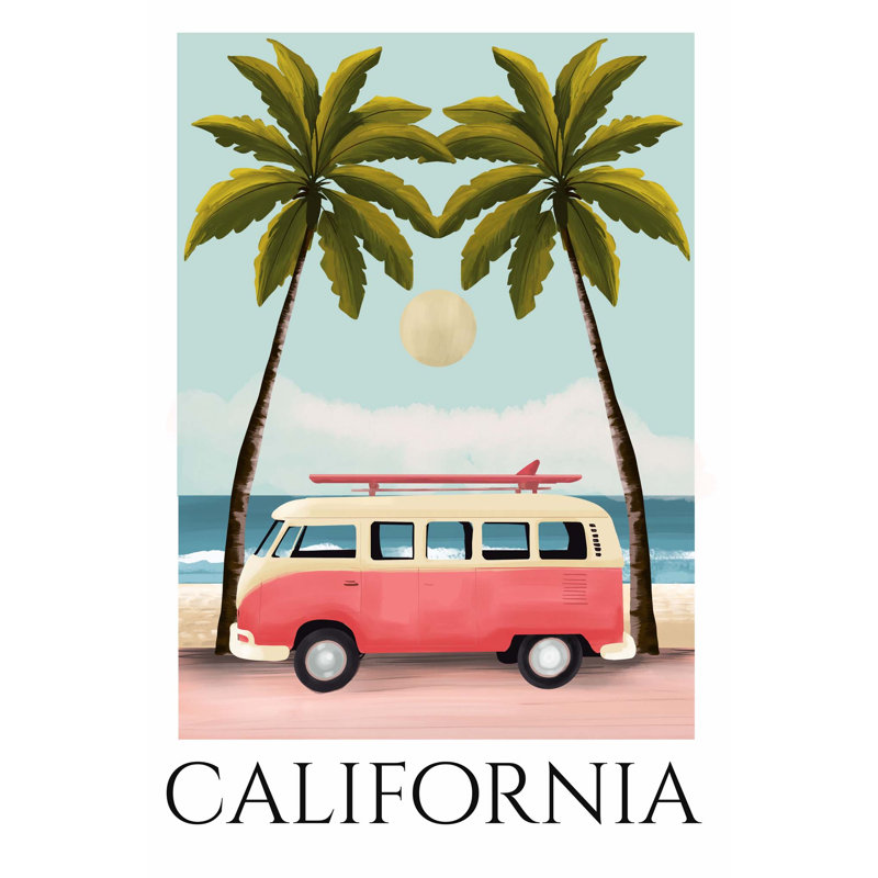 California Travel Poster - Unframed, Medium