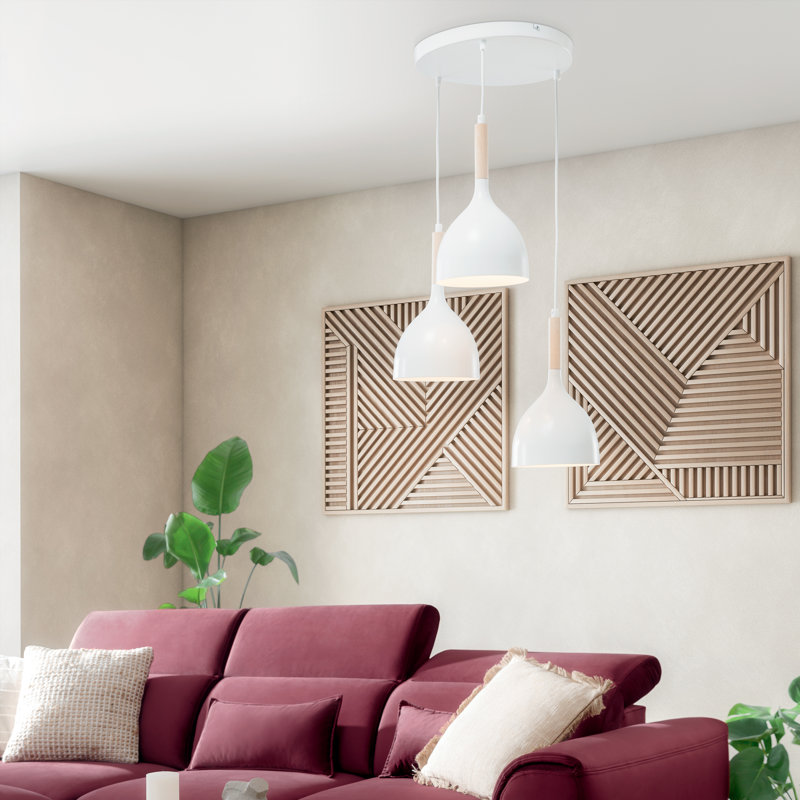 Devana - Light Steel Pendant, 42cm H x 42cm W , 3