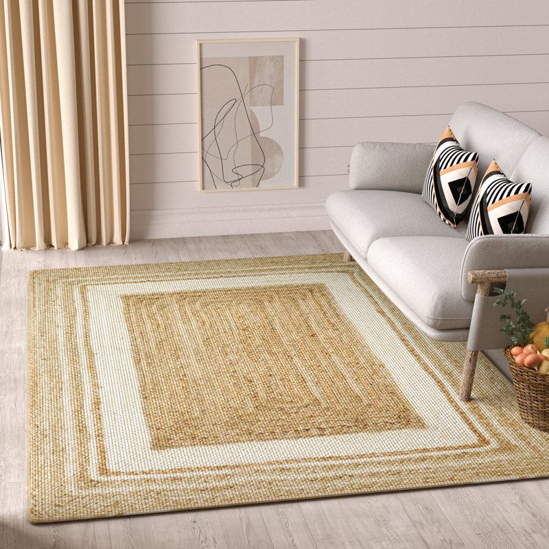 Kayleigh Hand-Braided Jute Area Rug , Rectangle 5' x 7'