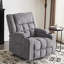 Fauteuil inclinable luxueux en chenille avec massage et angles réglables-405923343