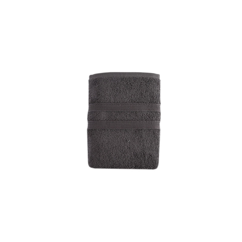 1 / Rayé / Serviette de bain, Anthracite