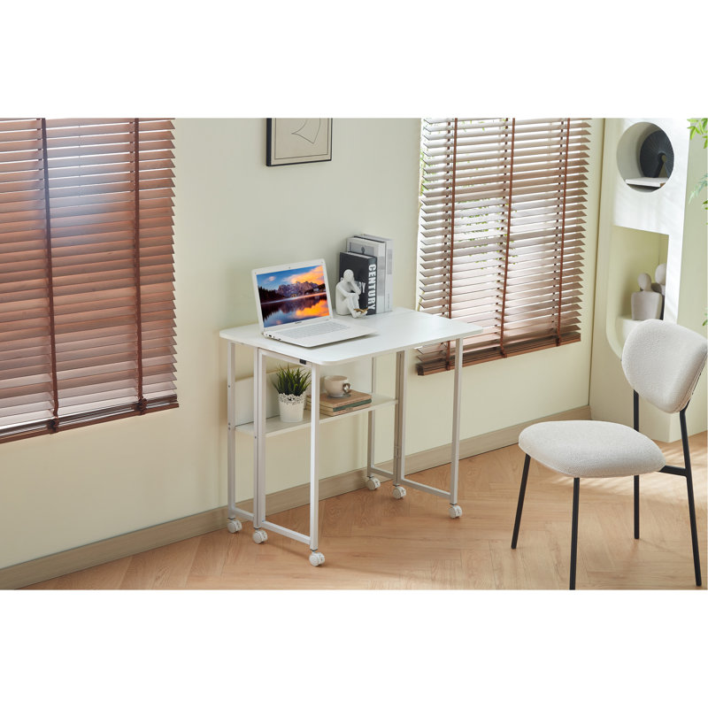 Petit bureau pliable, bureau, bureau, bureau à domicile polyvalent, salon de chambre à coucher