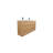 Chelsei 59'' Double Bathroom Vanity with Plastic Top-953633358