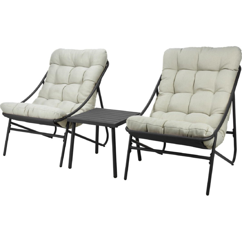 Square 3 - Piece 2 - Person Outdoor Bistro Set