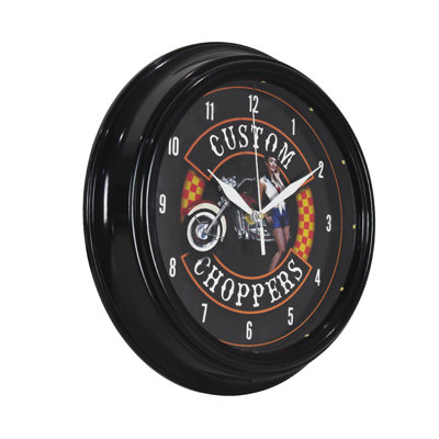 Horloge murale à DEL 12 po Custom Choppers